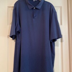 Mens Peter Millar Short sleeve Navy polo Size XL